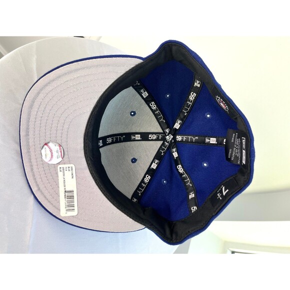 Los Angeles Dodgers Born x Raised New Era 59Fifty Fitted Cap Hat Blue 7 1/4 - Picture 9 of 11